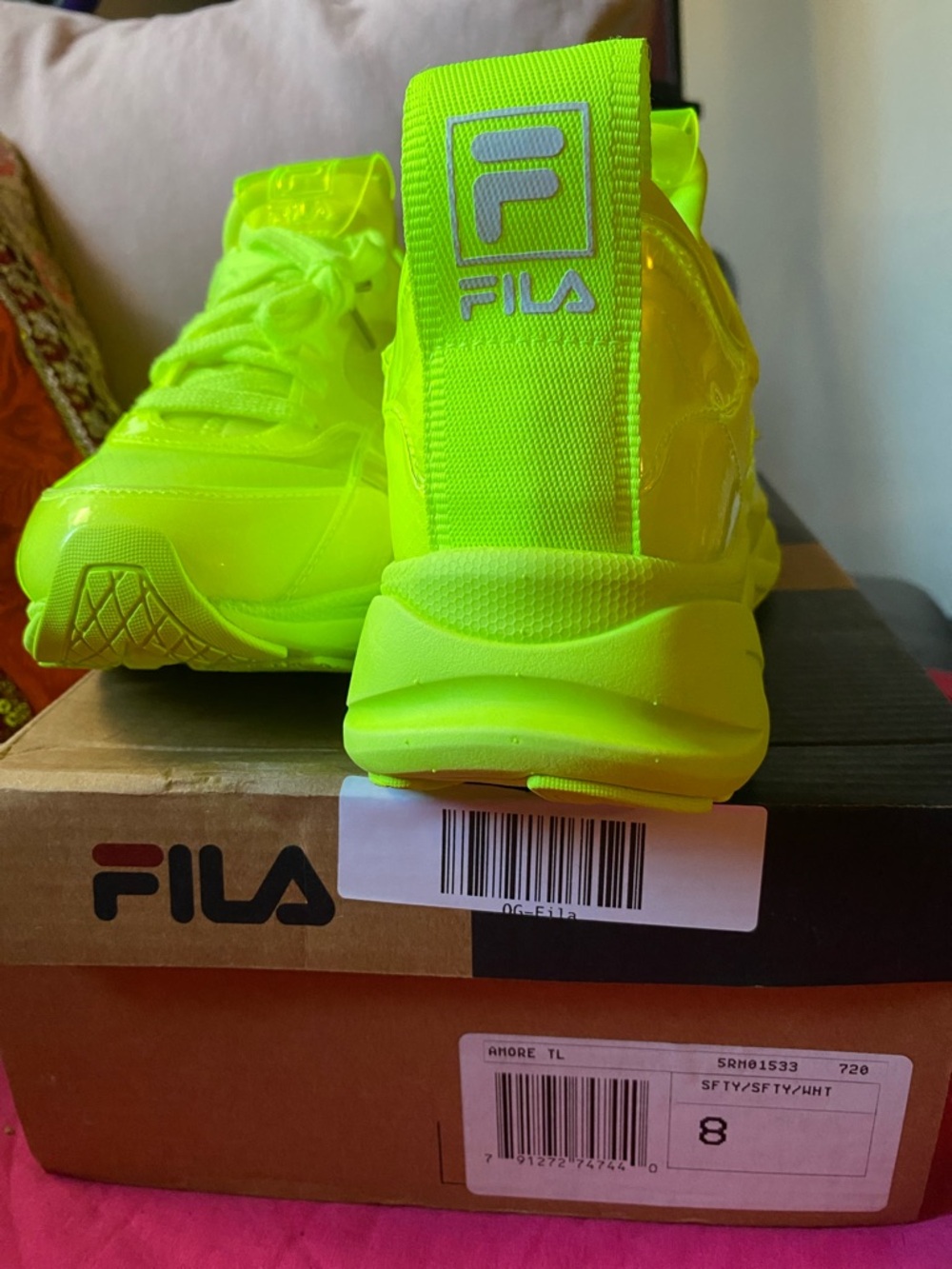 Neon Green Sneakers by Fila - Picture 6 of 6